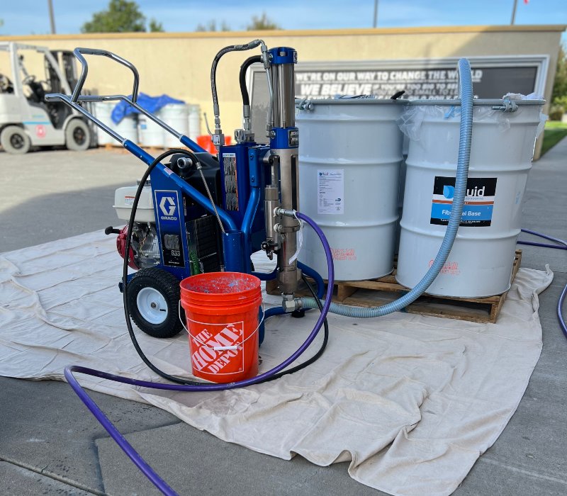 roof coatings machine